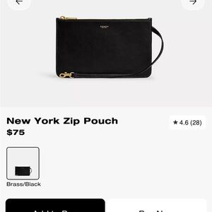 SOLD Coach NYC pouch bundle with Rexxy
